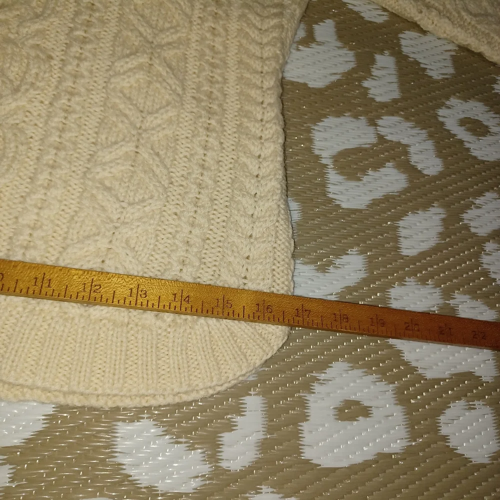 Ralph Ralph Lauren Hand Knit Cozy Cable Knit Turtleneck Sweater - Cream - Picture 7 of 14